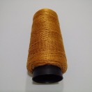 DULL ORANGE Viscose Rayon Cord Dori Thread Yarn - For Embroidery Crochet Knitting Lace Jewelry - 170+ Yards - 70+ Grams